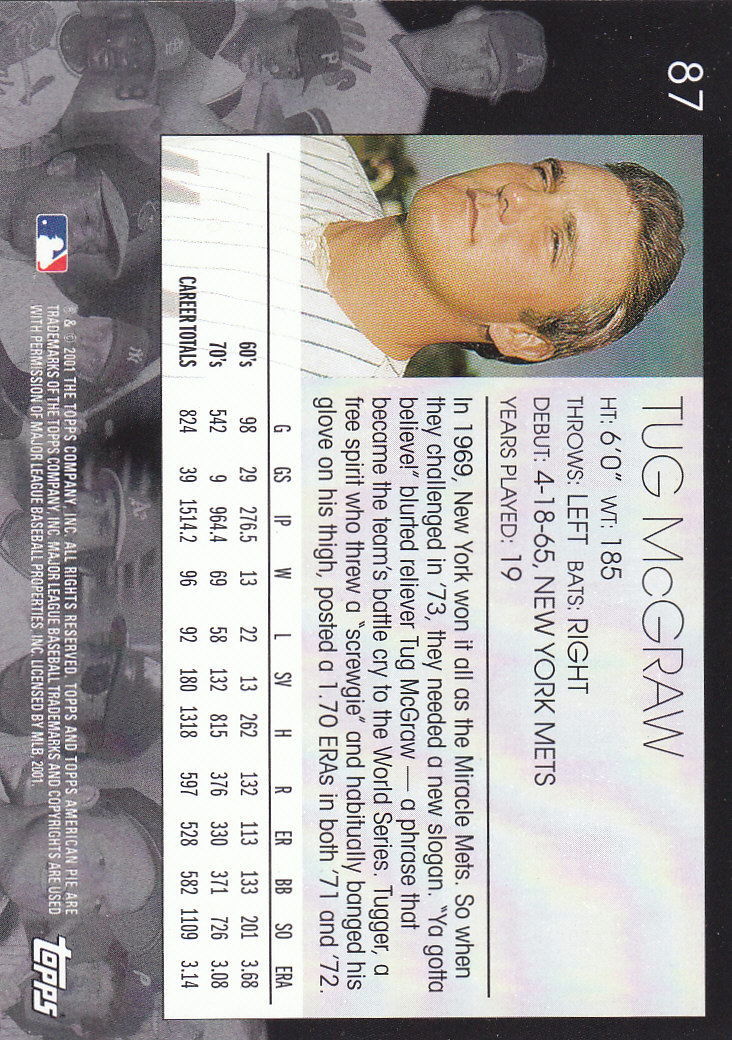 2001 Topps American Pie Baseball - Picture 173 of 312