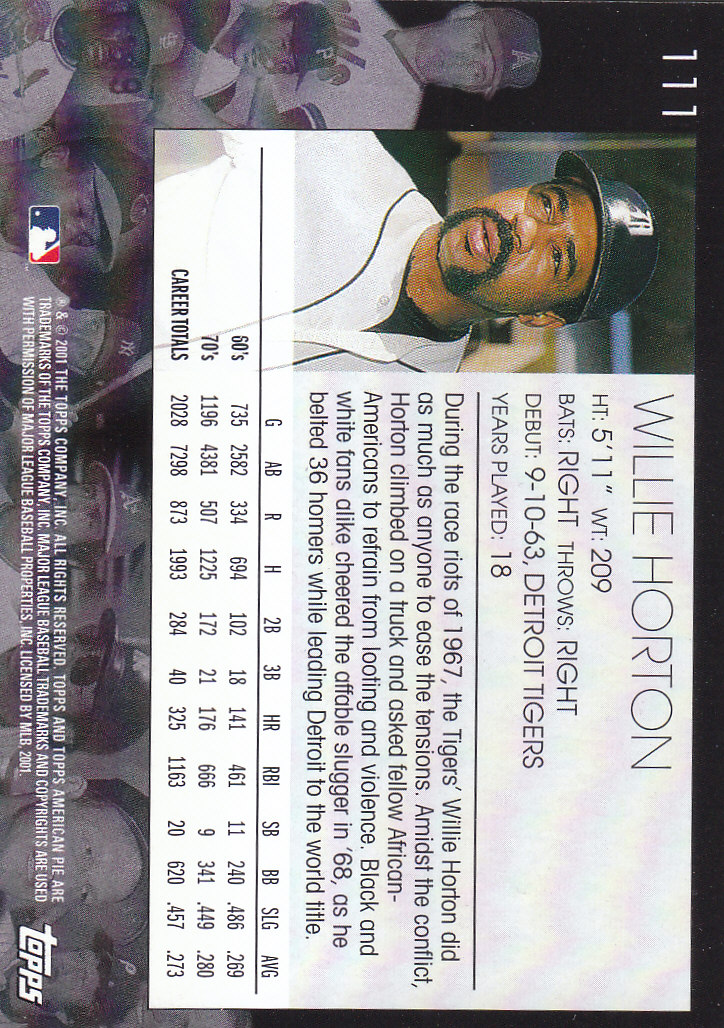 2001 Topps American Pie Baseball - Picture 219 of 312