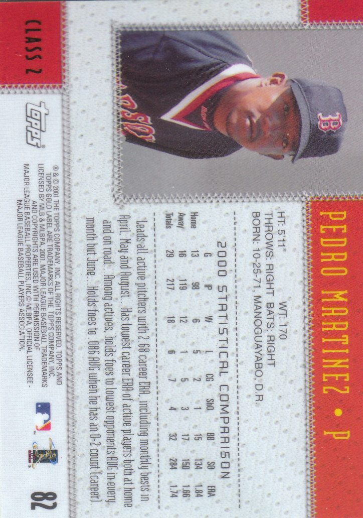 2001 Topps Gold Label Baseball - Picture 165 of 183