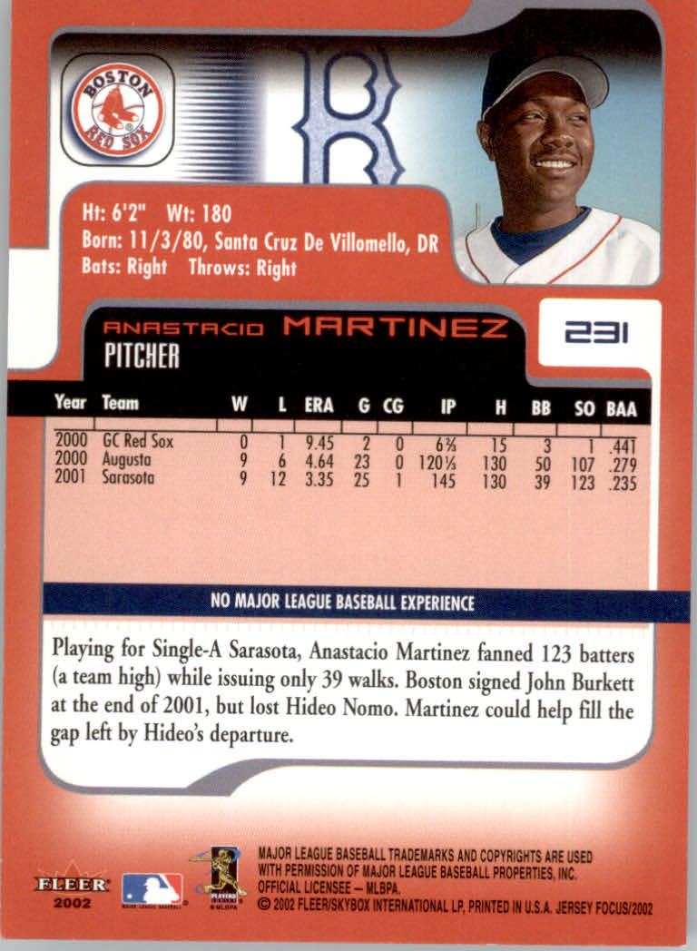 2002 Fleer Focus JE Baseball "Main Set" Cards - Picture 455 of 497