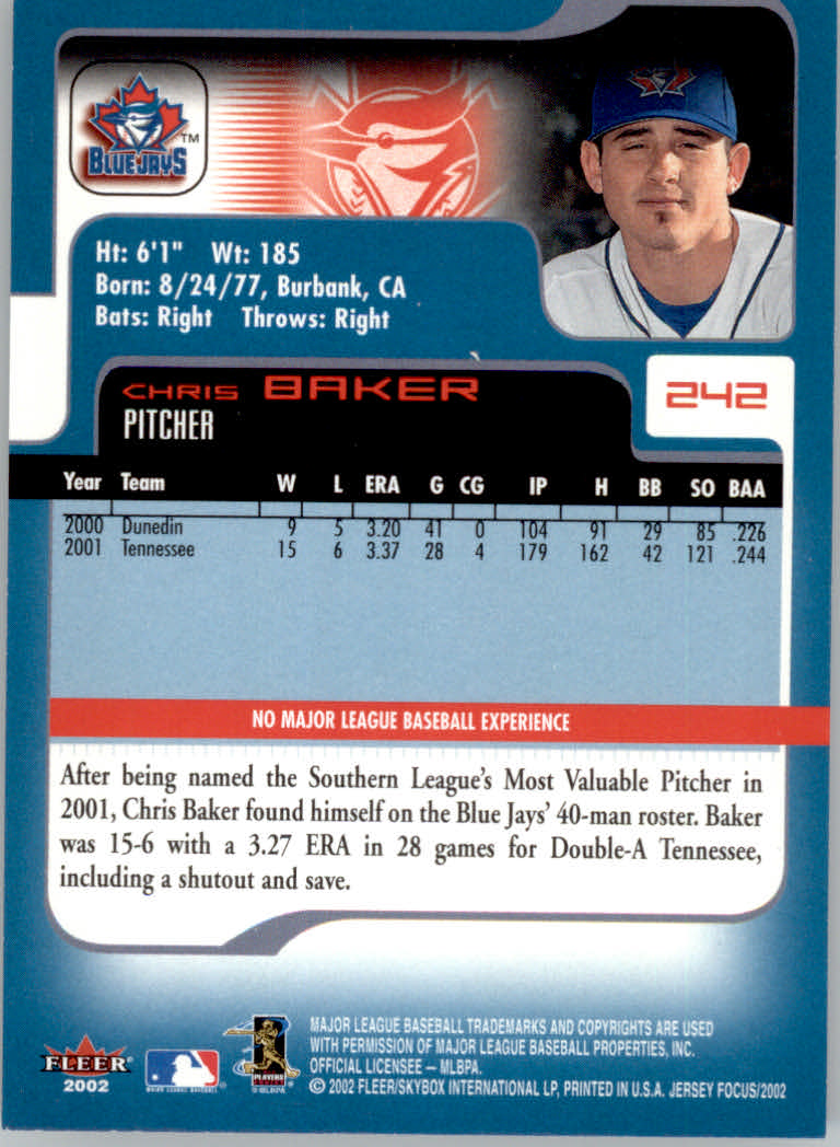 2002 Fleer Focus JE Baseball "Main Set" Cards - Picture 469 of 497