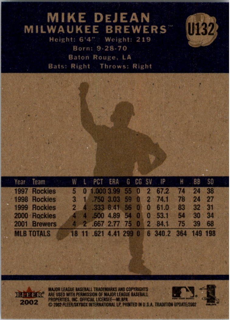 2002 Fleer Tradition Update Baseball Card Pick 8-249 - Picture 53 of 220