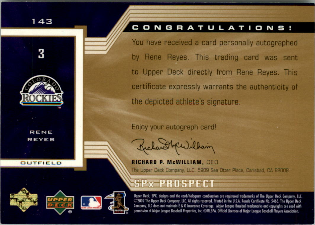 2002 SPx Baseball Card Pick - Picture 181 of 205