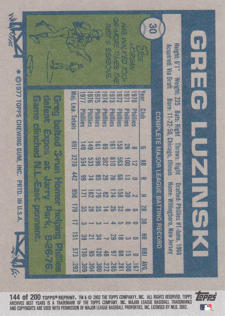 2002 Topps Archives Baseball - Picture 169 of 231