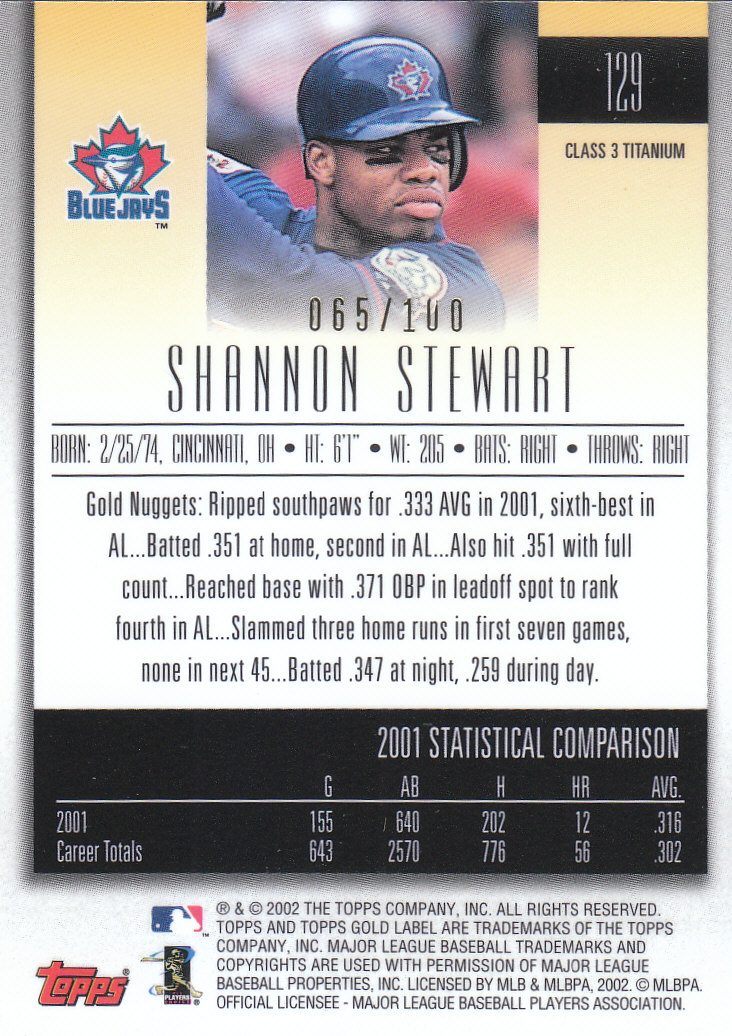 2002 Topps Gold Label Baseball - Picture 374 of 376