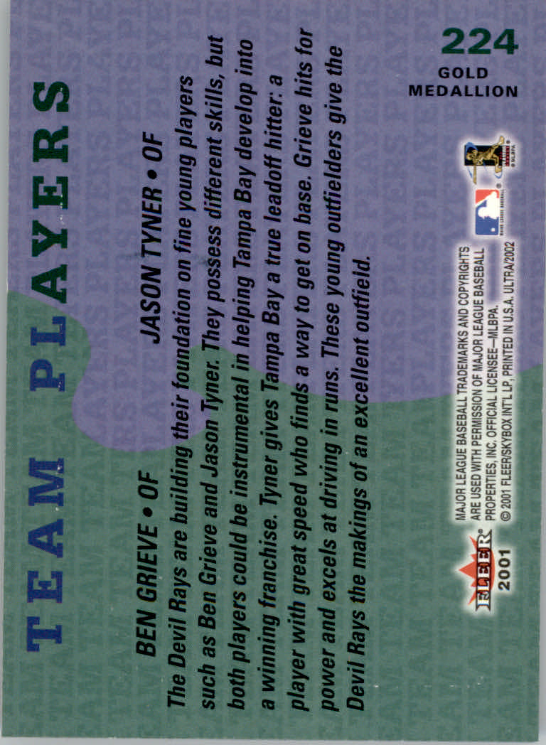 2002 Ultra (Fleer) Baseball "Gold Medallion" Parallel Cards - Picture 189 of 201