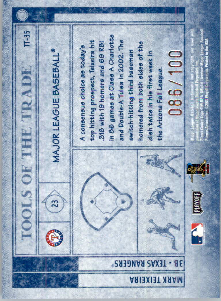 2003 Absolute Memorabilia Baseball "Insert and Insert Parallel" Cards - Picture 41 of 49