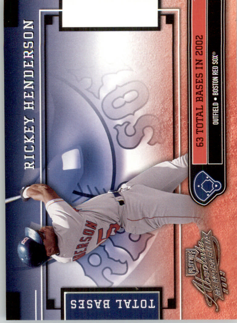 2003 Absolute Memorabilia Baseball "Insert and Insert Parallel" Cards - Picture 48 of 49