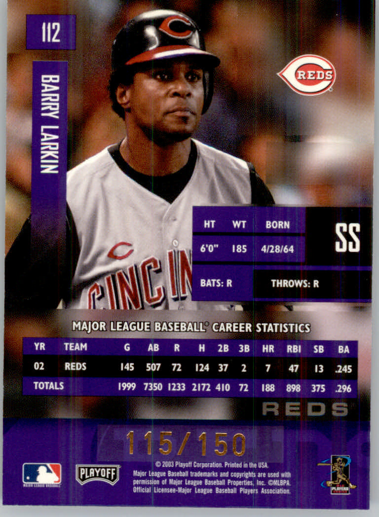 Tarjetas paralelas de béisbol 2003 Playoff Prestige "Xtra Points" - Imagen 23 de 31