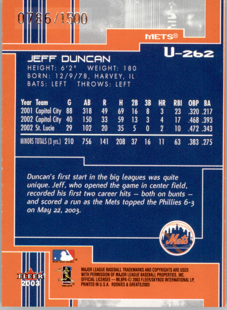 2003 Ultra (Fleer) Baseball "Main Set" Cards - Picture 459 of 459