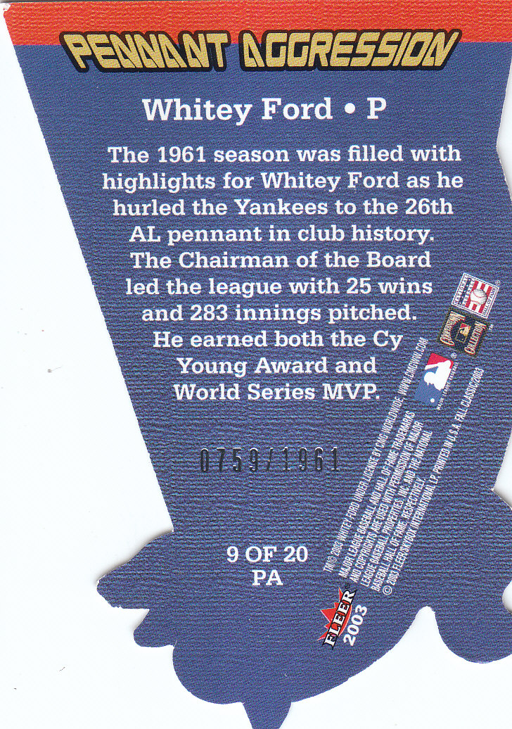 2003 Fleer Fall Classics Baseball "Insert" Cards - Picture 17 of 51