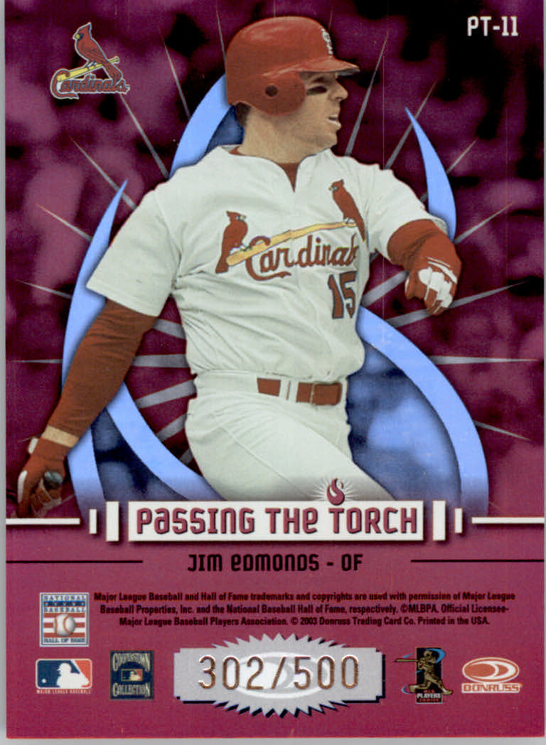Carte Donruss Elite Baseball 2003 "Inserto e Parallelo" - Foto 23 di 23