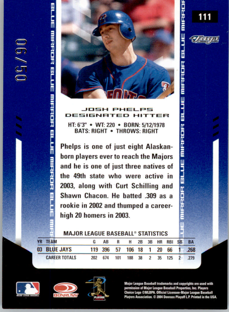 2004 Leaf Certified Materials Baseball "Mirror Blue" Parallel Cards - Picture 8 of 20