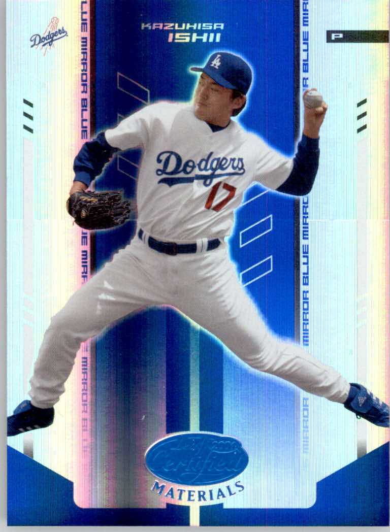 2004 Leaf Certified Materials Baseball "Mirror Blue" Parallel Cards - Picture 9 of 20
