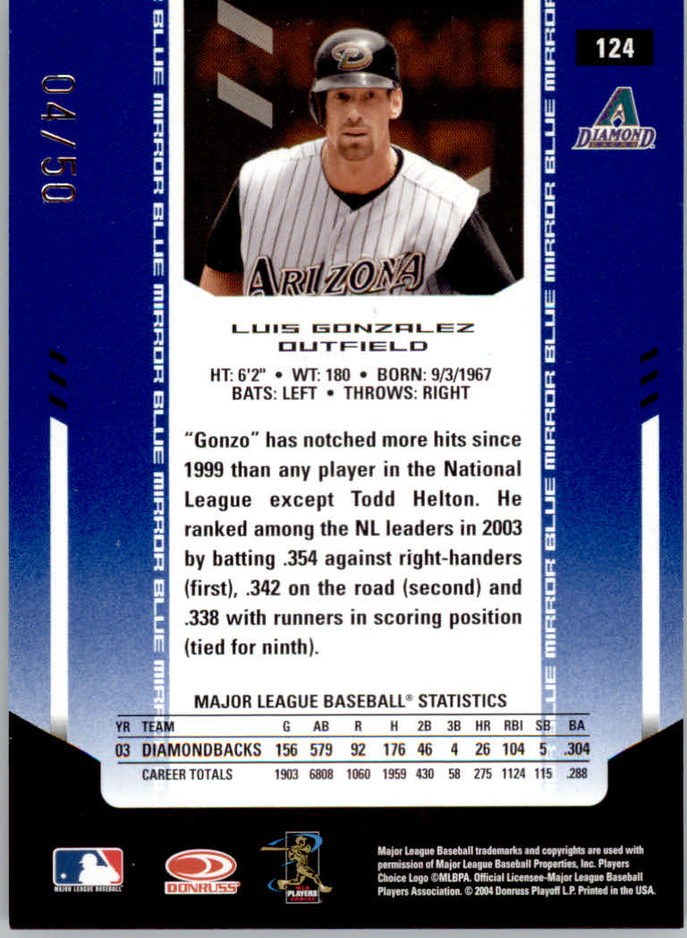 2004 Leaf Certified Materials Baseball "Mirror Blue" Parallel Cards - Picture 12 of 20