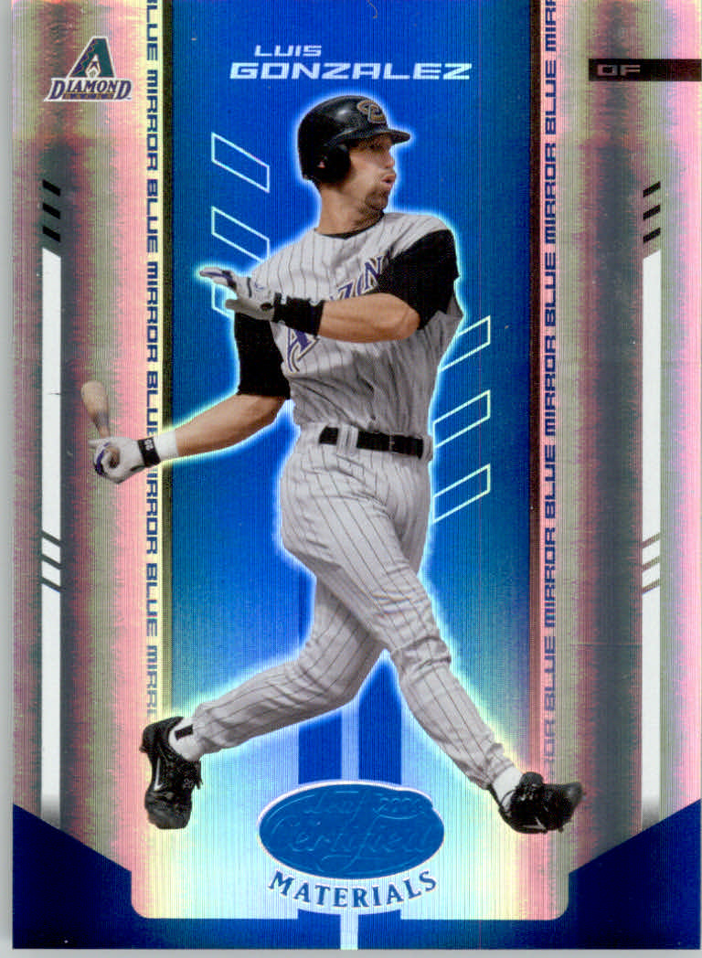 2004 Leaf Certified Materials Baseball "Mirror Blue" Parallel Cards - Picture 11 of 20