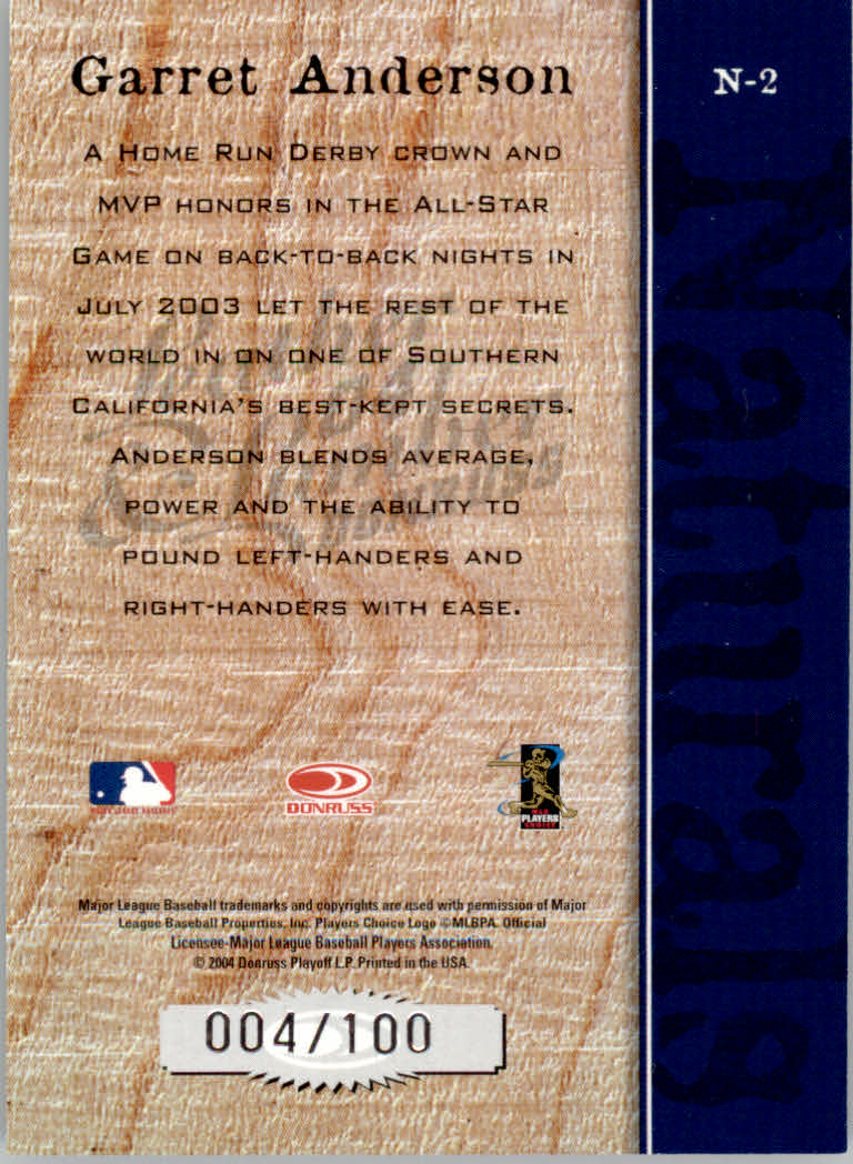 2004 Leather and Lumber Baseball "Naturals and Fans of the Game" Insert Cards - Picture 19 of 29