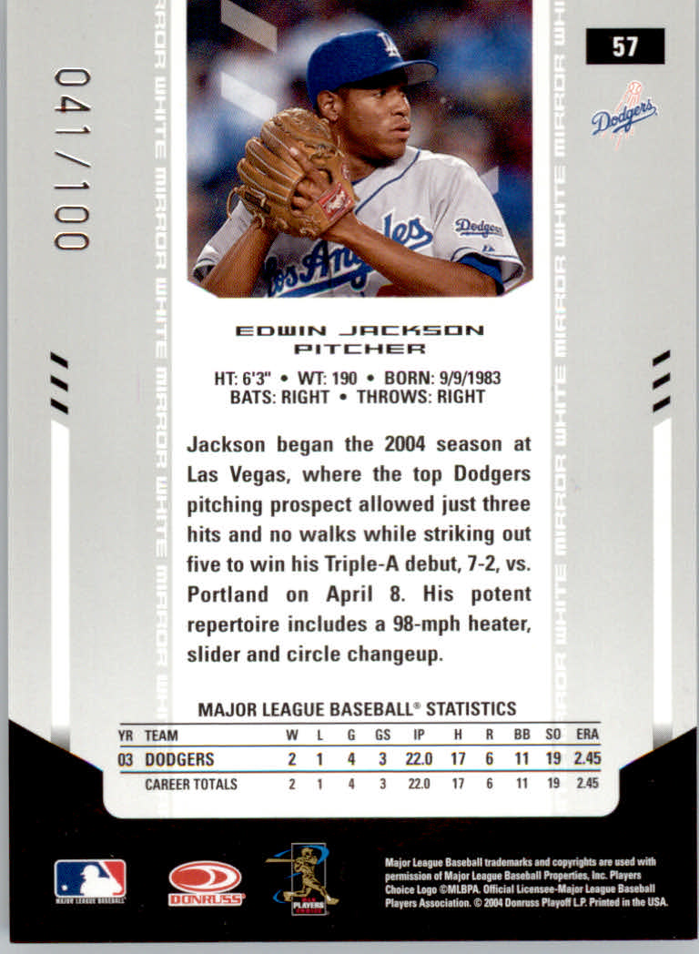 2004 Leaf Certified Materials Baseball "Mirror White" Parallel Cards - Picture 12 of 46