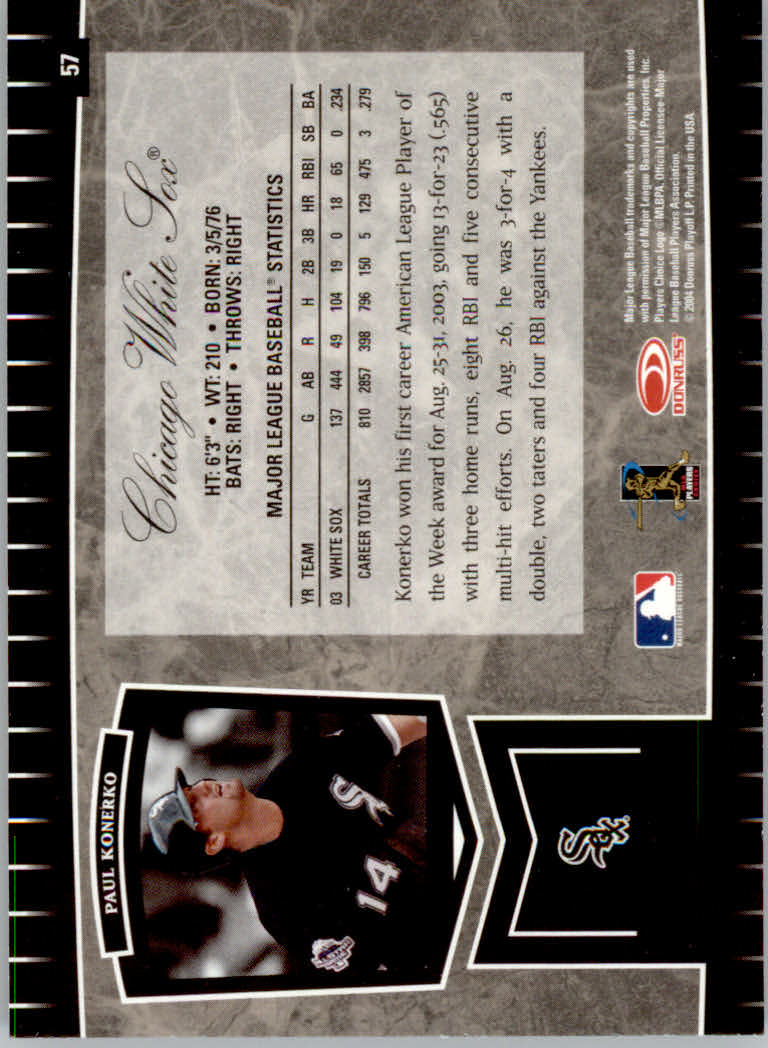 2004 Leaf Certified Cuts Baseball "Main Set" Base Cards #1 to #293 - Picture 59 of 272