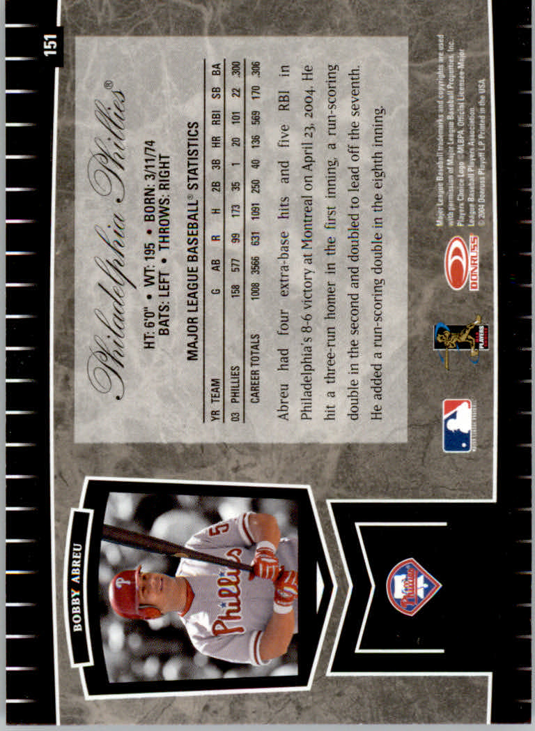 2004 Leaf Certified Cuts Baseball "Main Set" Base Cards #1 to #293 - Picture 195 of 272