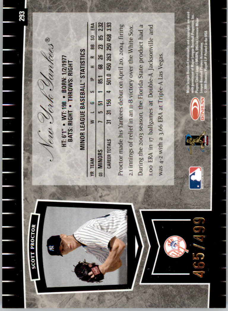 2004 Leaf Certified Cuts Baseball "Main Set" Base Cards #1 to #293 - Picture 272 of 272
