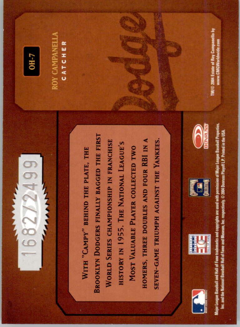 Tarjetas ""insertar e insertar paralelas"" de béisbol Donruss Classics 2004 - Imagen 123 de 123