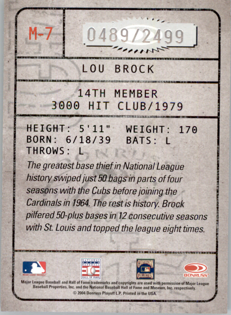 Tarjetas ""insertar e insertar paralelas"" de béisbol Donruss Classics 2004 - Imagen 81 de 123