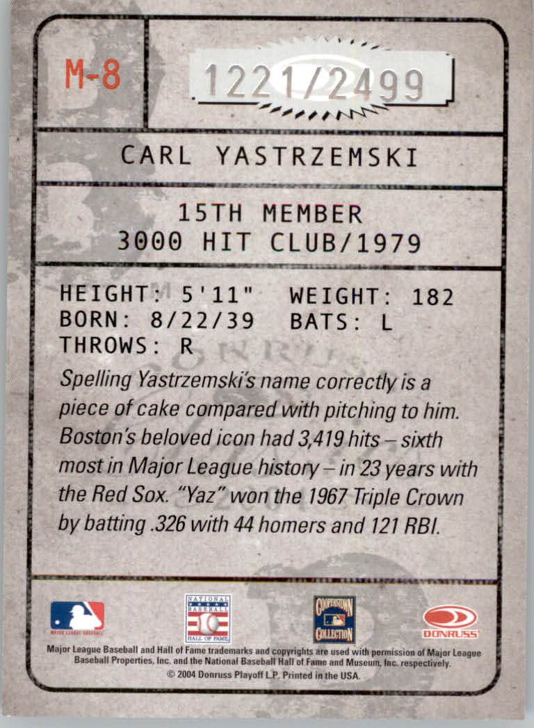 Tarjetas ""insertar e insertar paralelas"" de béisbol Donruss Classics 2004 - Imagen 83 de 123