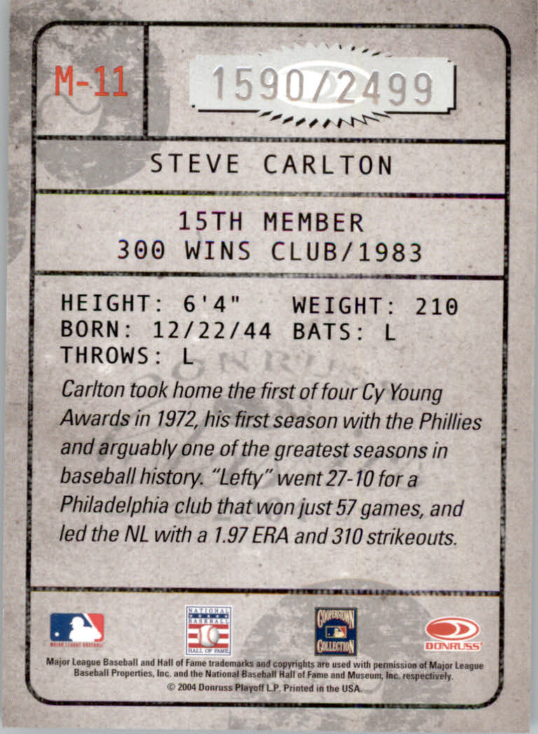Tarjetas ""insertar e insertar paralelas"" de béisbol Donruss Classics 2004 - Imagen 89 de 123