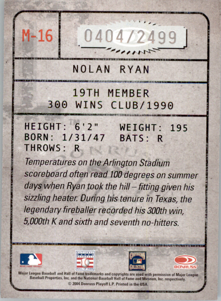 Tarjetas ""insertar e insertar paralelas"" de béisbol Donruss Classics 2004 - Imagen 99 de 123
