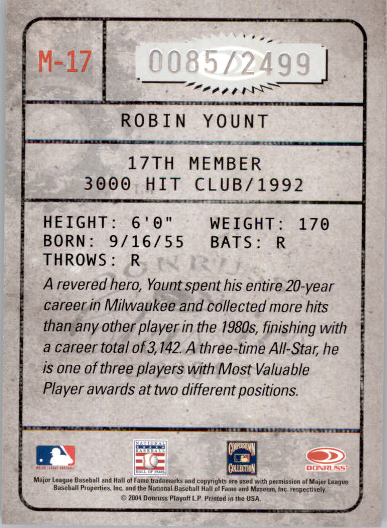 Tarjetas ""insertar e insertar paralelas"" de béisbol Donruss Classics 2004 - Imagen 101 de 123