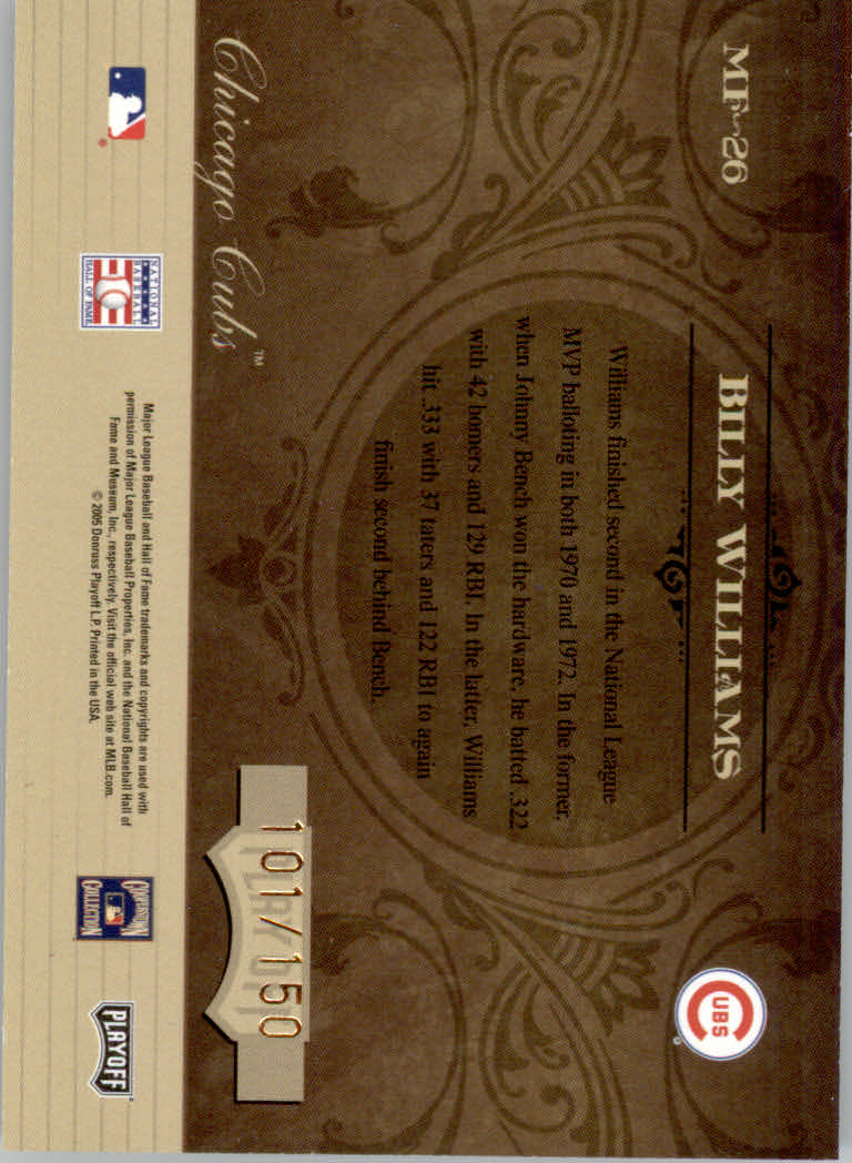 Tarjetas de inserto de béisbol Absolute Memorabilia 2005 ""Héroes y marcas de fama - Imagen 30 de 32