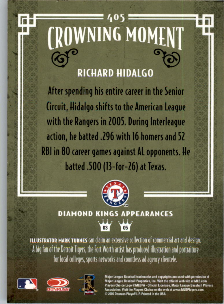 thumbnail 282  - 2005 Diamond Kings Framed Red Baseball Card Pick
