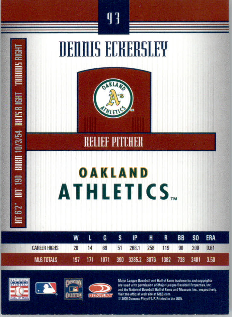 Juego principal"" de tarjetas de béisbol Donruss Signature 2005 - Imagen 15 de 39