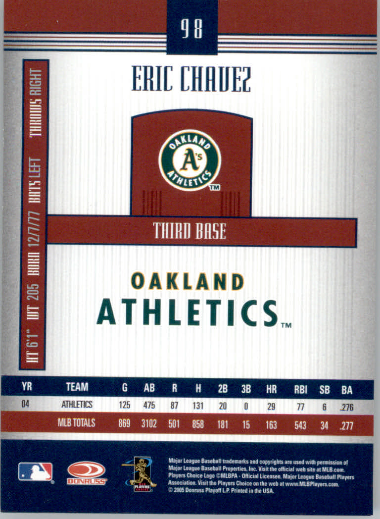 Juego principal"" de tarjetas de béisbol Donruss Signature 2005 - Imagen 17 de 39