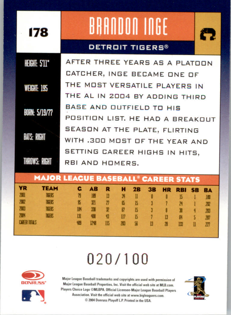 Carte "Parallele" Donruss Baseball 2005 - Foto 13 di 83