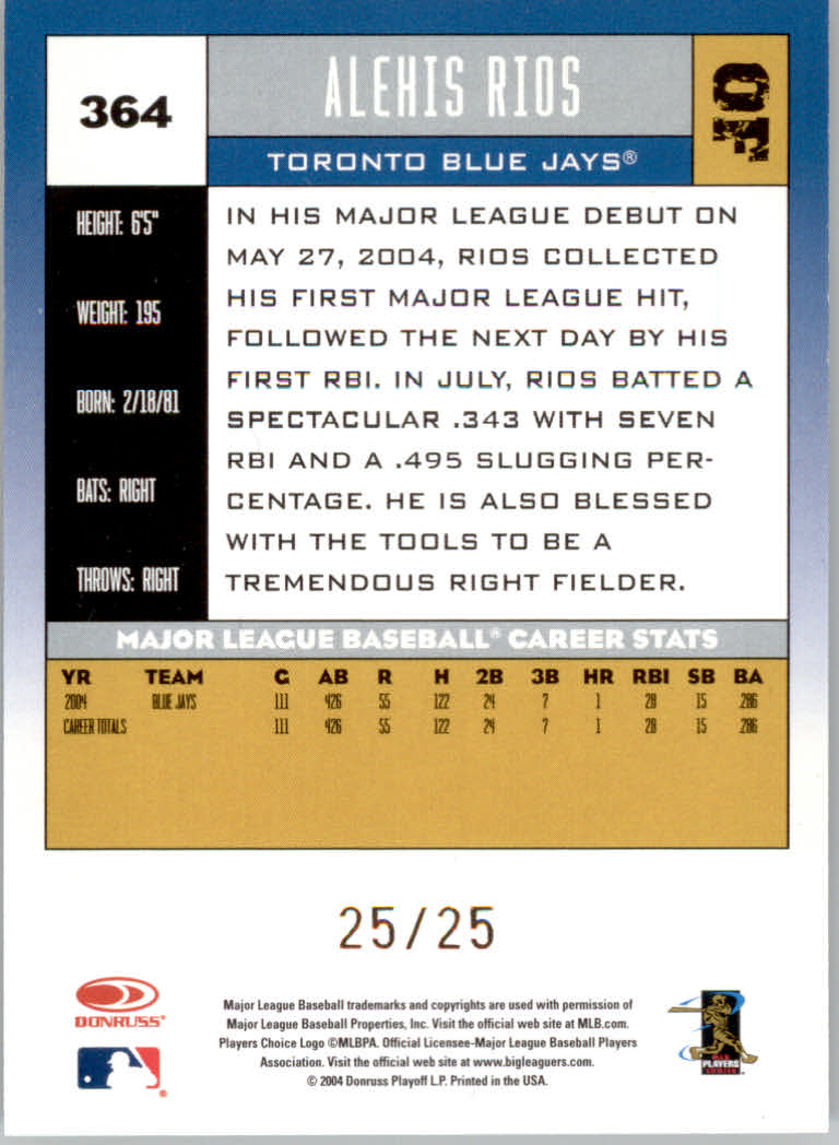 Carte "Parallele" Donruss Baseball 2005 - Foto 21 di 83