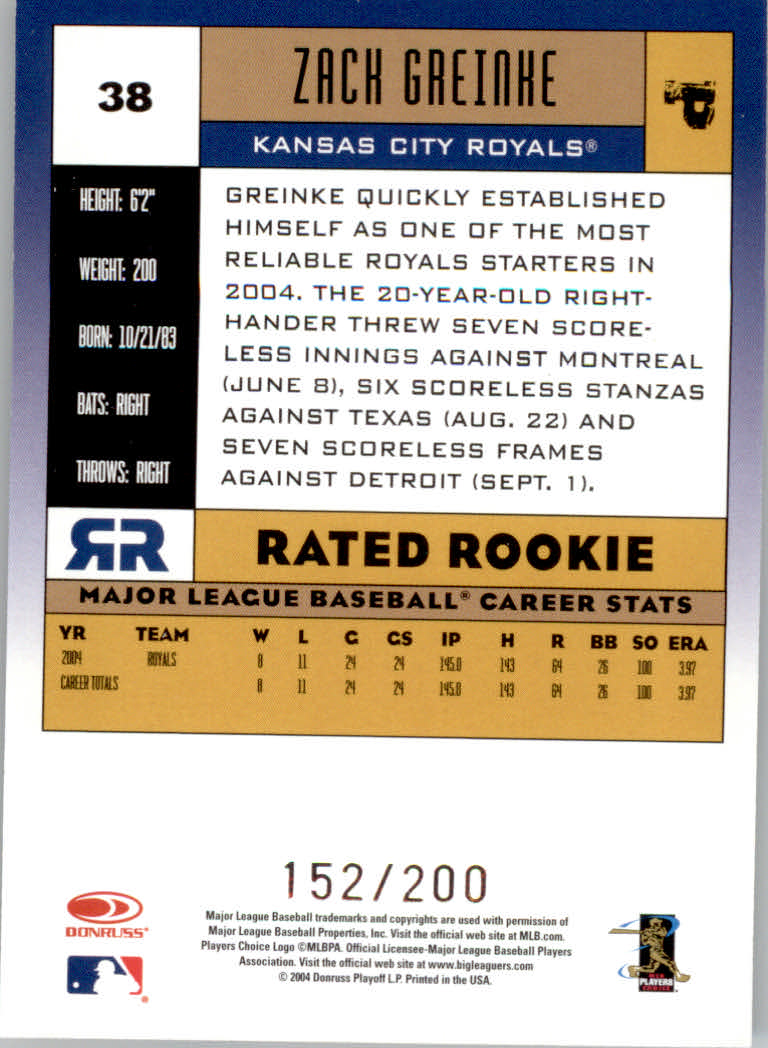 Carte "Parallele" Donruss Baseball 2005 - Foto 25 di 83
