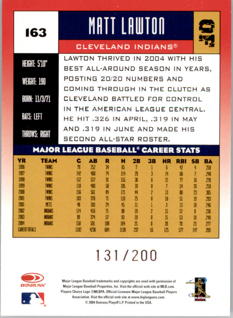 Carte "Parallele" Donruss Baseball 2005 - Foto 27 di 83