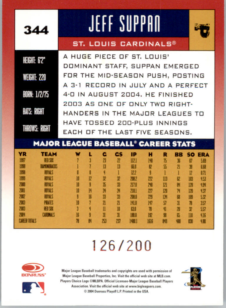 Carte "Parallele" Donruss Baseball 2005 - Foto 41 di 83