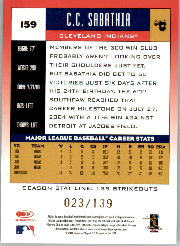 Carte "Parallele" Donruss Baseball 2005 - Foto 71 di 83