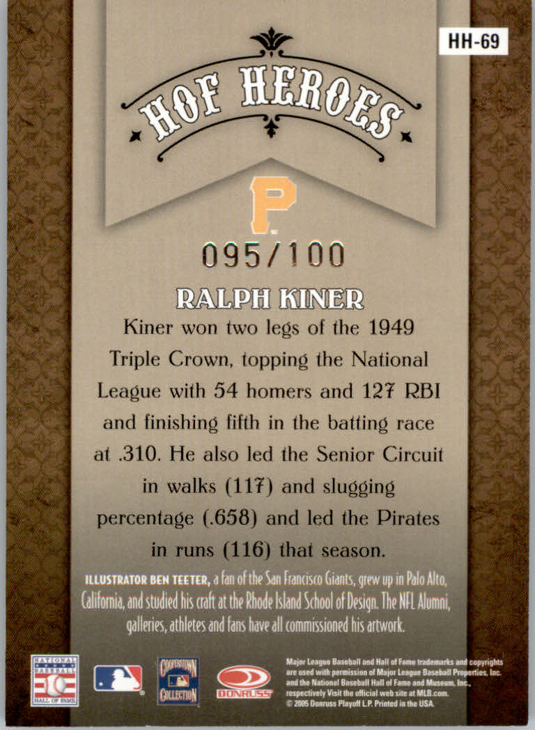 Carte Diamond Kings Baseball 2005 "Inserisci e inserisci parallele" - Foto 7 di 21