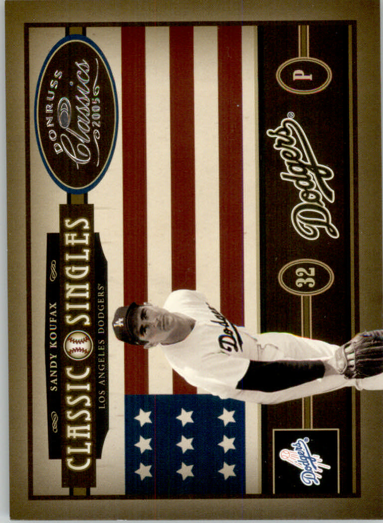2005 Donruss Classics Baseball "Classic Combos and Singles" Insert Cards - Picture 38 of 39