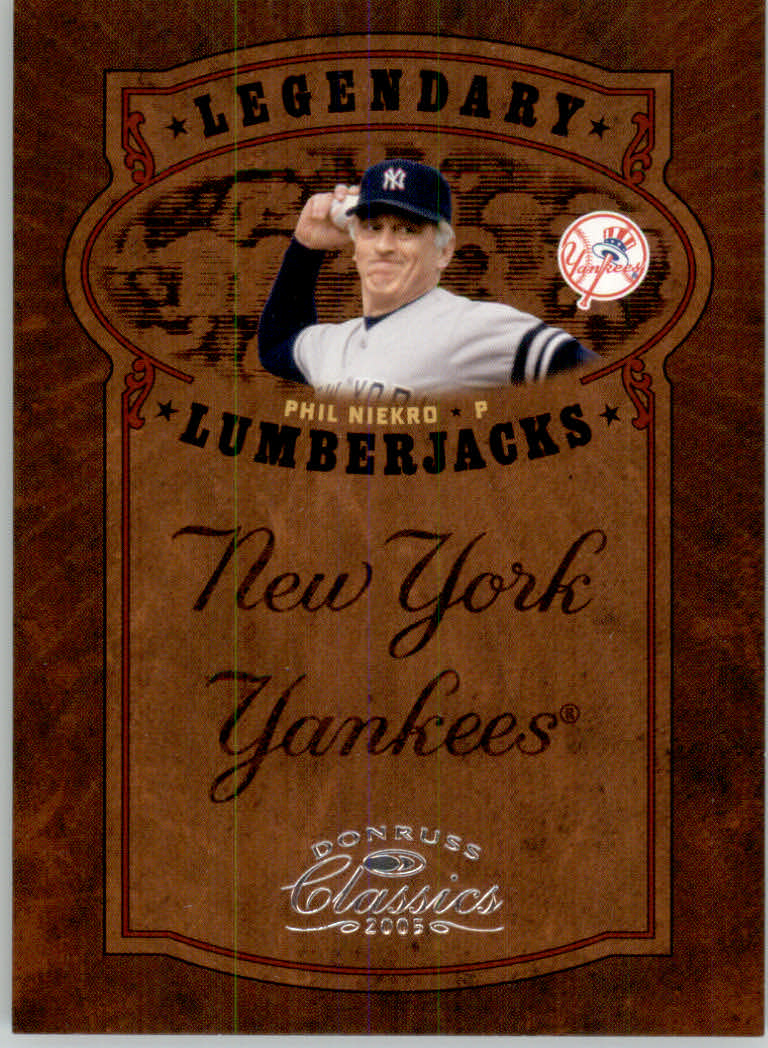 Tarjetas de inserción ""Legendary Lemberjacks and Players"" de béisbol Donruss Classics 2005 - Imagen 34 de 133