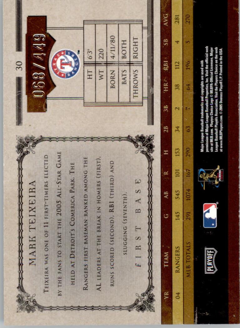 2005 Prime Cuts Baseball Cards - Picture 21 of 71