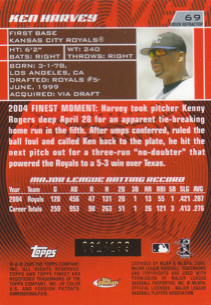 2005 Finest Baseball - Picture 229 of 239