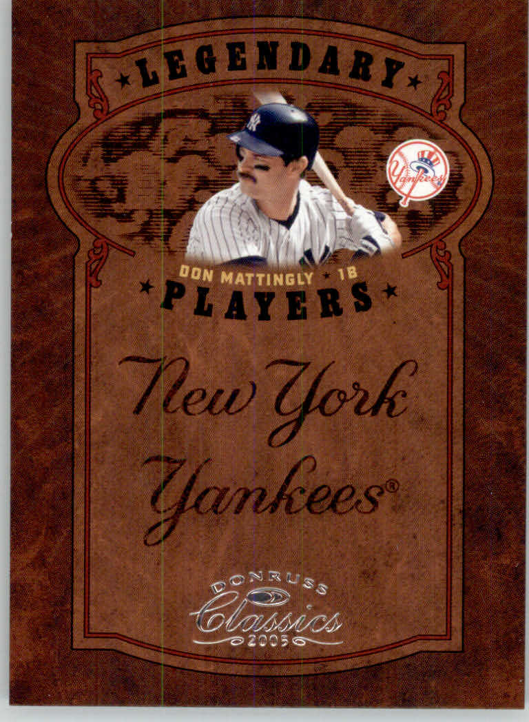Tarjetas de inserción ""Legendary Lemberjacks and Players"" de béisbol Donruss Classics 2005 - Imagen 64 de 133
