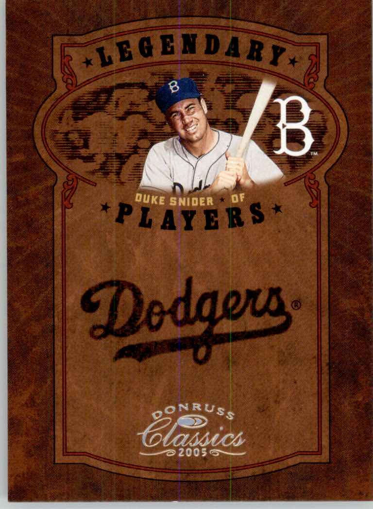 Tarjetas de inserción ""Legendary Lemberjacks and Players"" de béisbol Donruss Classics 2005 - Imagen 122 de 133