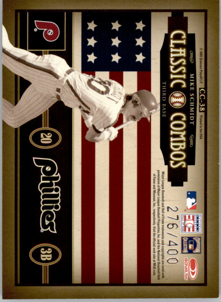 2005 Donruss Classics Baseball "Classic Combos and Singles" Insert Cards - Picture 9 of 39