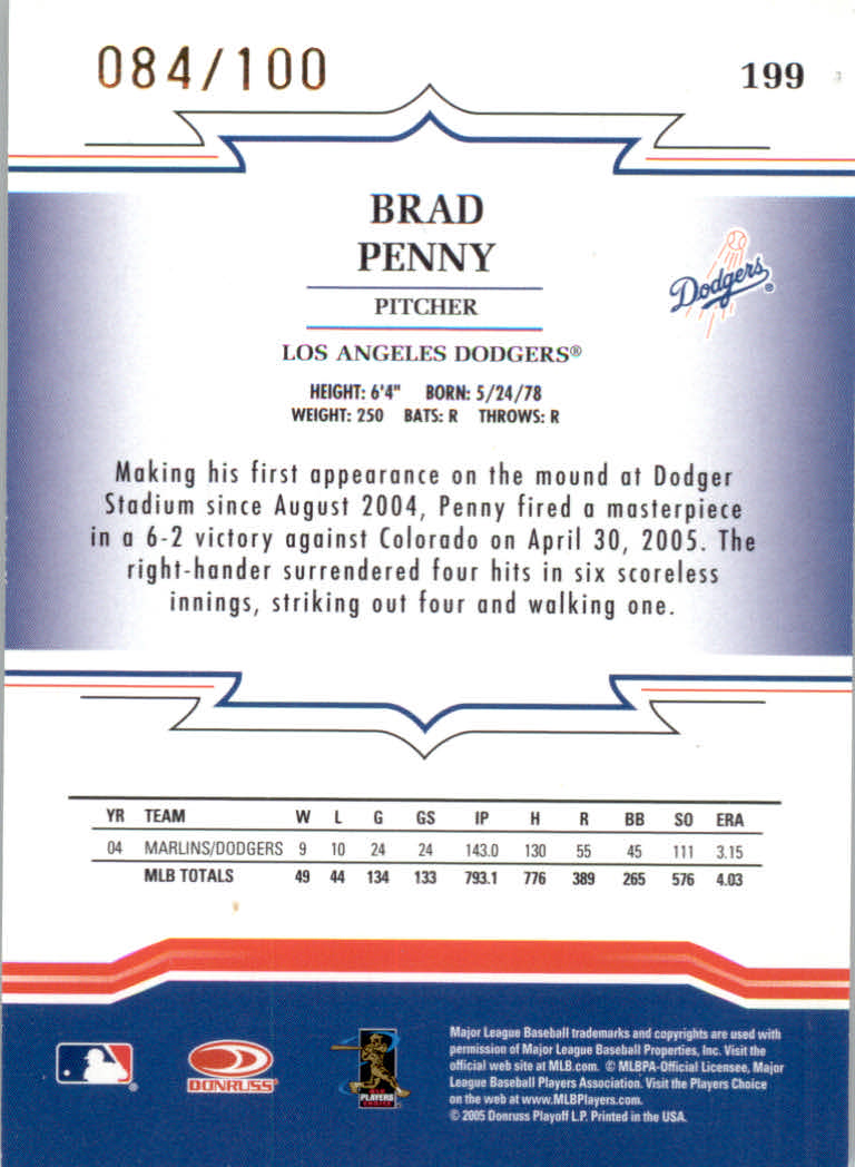 Tarjetas paralelas de béisbol Throwback Threads 2005 "Gold Century Proof" - Imagen 7 de 11